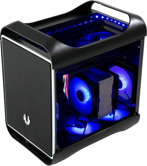 BitFenix Prodigy M 2022 ARGB Gaming Mini-Turm Computergehäuse mit Seitenfenster Schwarz
