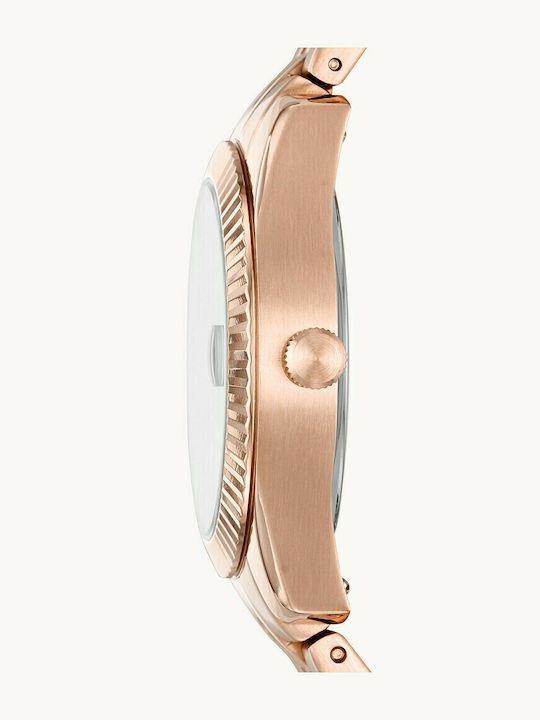 Fossil Scarlette Mini Women's Watch with Pink Gold Metal Bracelet