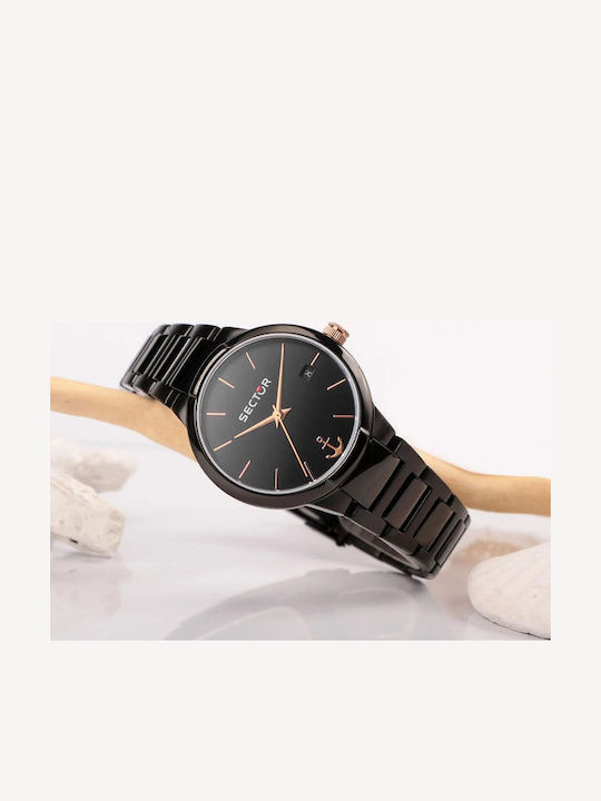 Sector 230 Women's Watch with Black Metal Bracelet