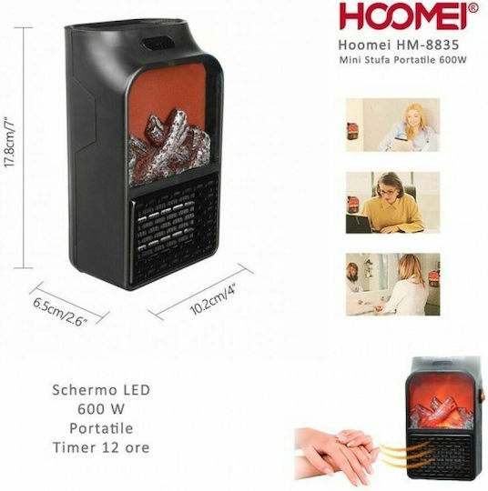 Hoomei Heizlüfter Wand 600W
