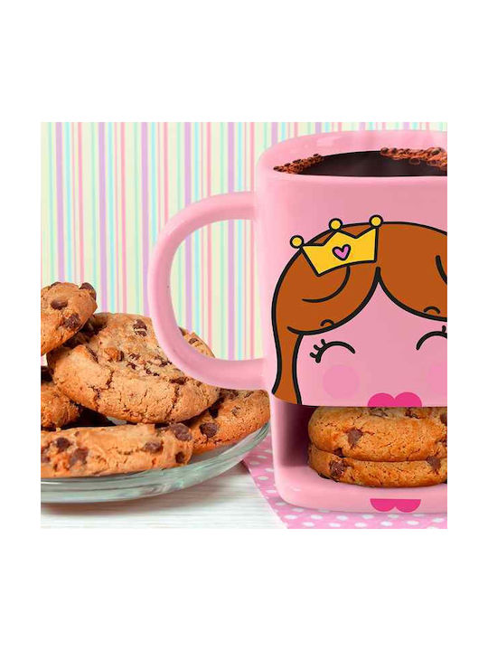Total Gift Princess Biscuit Κούπα Κεραμική Ροζ 250ml