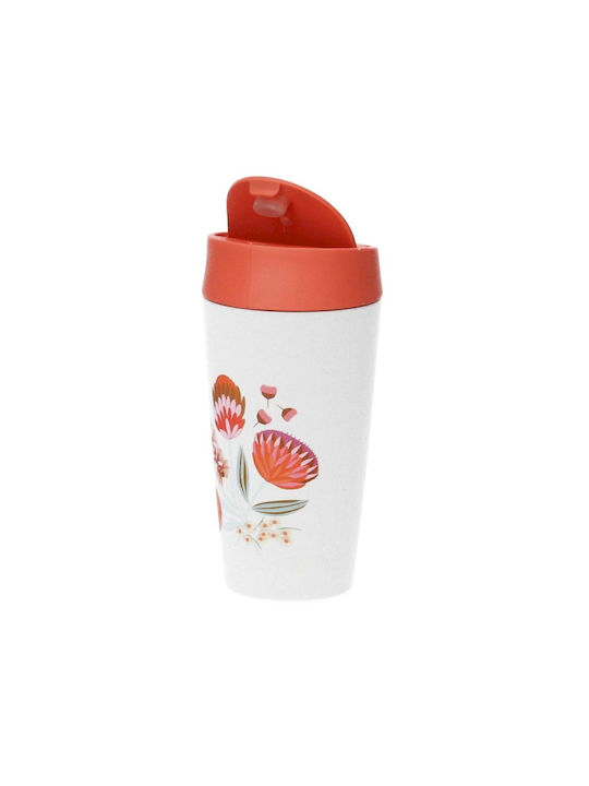 Chic Mic Protea Bamboo Cup with Lid Multicolour 420ml