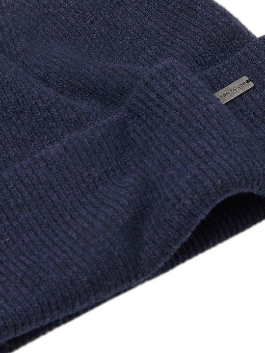 Knitted Beanie Cap Navy Blue