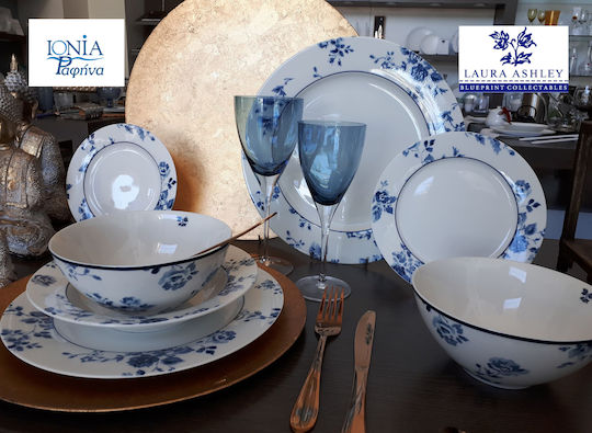 Laura Ashley Blueprints Platou de Servire din Porțelan China Rose cu Diametru 30buc 1buc