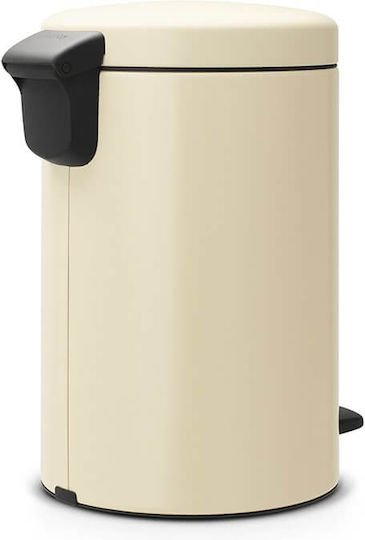 Brabantia New Icon Μεταλλικό Καλαθάκι Μπάνιου 12lt Soft Beige