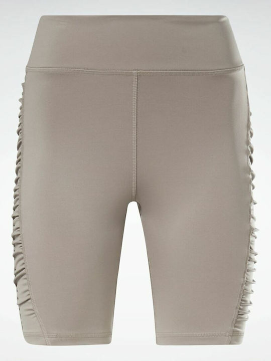 Studio Ruched Women's Bike Running Legging High Waisted Boulder Grey
