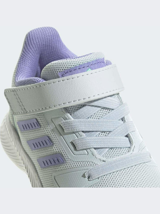 Runfalcon 2.0 I Kids Sports Shoes Running with Hoop & Loop Closure Blue Tint / Light Purple / Pulse Mint