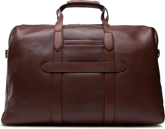 Tommy Hilfiger Reisetasche Braun aus Leder L45.5xB17.5xH34cm