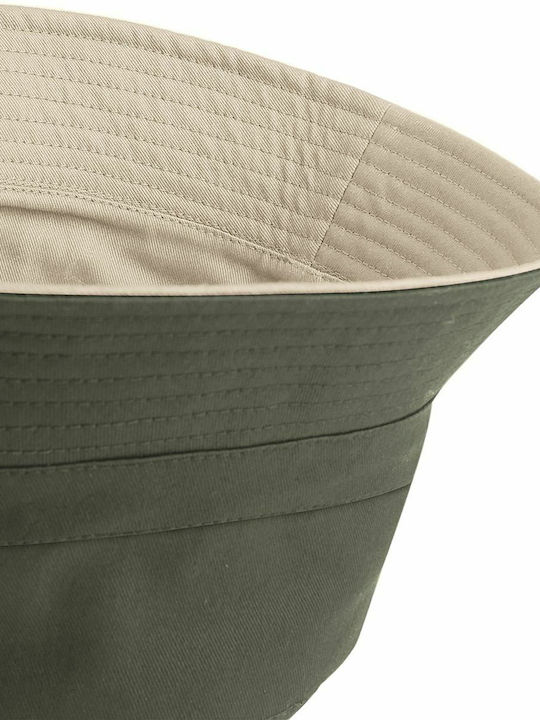 Beechfield B686 Men's Bucket Hat Olive Green / Stone