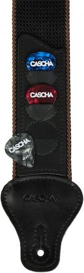 Cascha HH-2259 Ζώνη για Κιθάρα Μαύρη