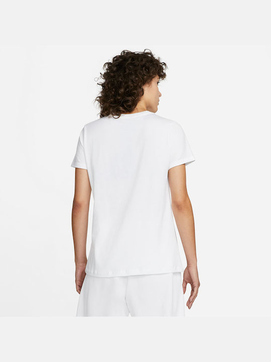 Nike Sportswear Αθλητικό Γυναικείο T-shirt Λευκό