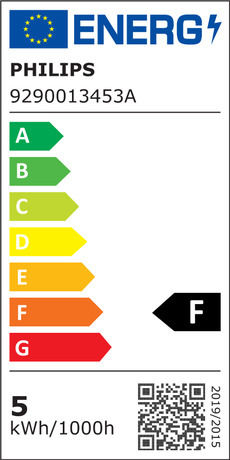 Philips Λάμπα LED 4.3W 97mm για Ντουί E14 και Σχήμα B35 Θερμό Λευκό 470lm