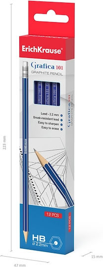 ErichKrause Grafica 101 Bleistift HB Blau