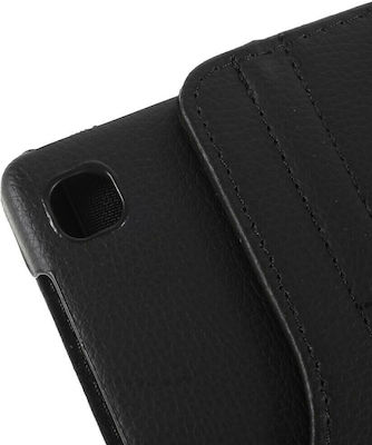 Rotating Flip Cover Piele artificială Rotativă Negru (Galaxy Tab A7 Lite)