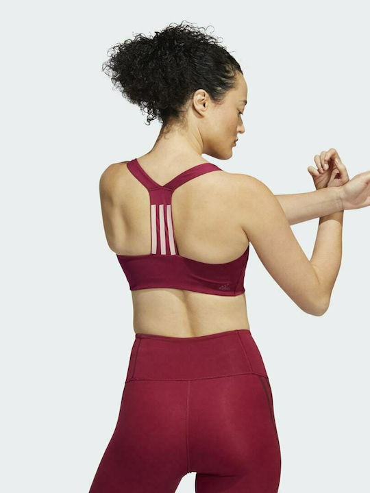 adidas Powerimpact Women's Sports Bra without Padding Legacy Burgundy