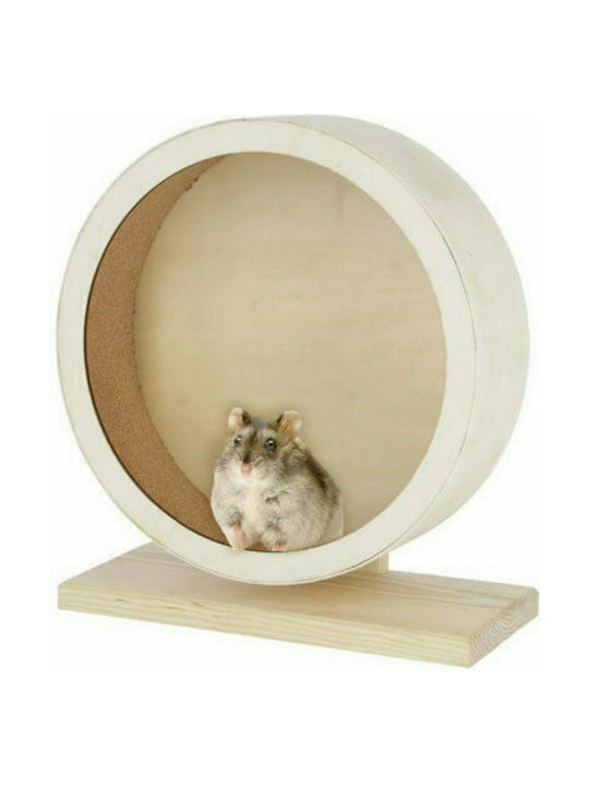 Kerbl Rodent Toy Wheel Wood & Felt for Hamsters 22cm 81787