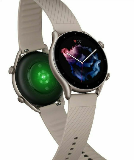 Amazfit GTR 3 Aluminium 46mm Waterproof Smartwatch with Heart Rate Monitor (Moonlight Grey)