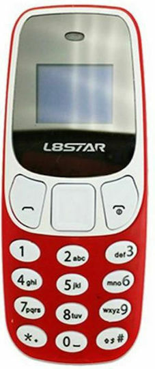 L8STAR BM10 Mini Dual SIM Мобилен Телефон с Бутони Червен