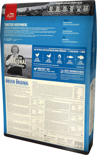 Orijen Original 2kg Ξηρά Τροφή Σκύλων χωρίς Σιτηρά & Γλουτένη με Γαλοπούλα, Κοτόπουλο και Ψάρια