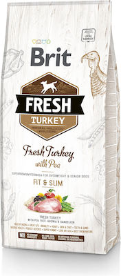 Brit Fresh Turkey Fit & Slim 2.5kg Dry Food Diet for Senior Dogs with Turkey