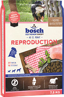 Bosch Petfood Concepts Reproduction 7.5kg Ξηρά Τροφή χωρίς Σιτηρά για Ενήλικους Σκύλους με Πουλερικά