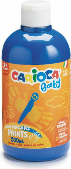 Carioca Baby Finger Paint Δαχτυλομπογιά Μπλε 500ml
