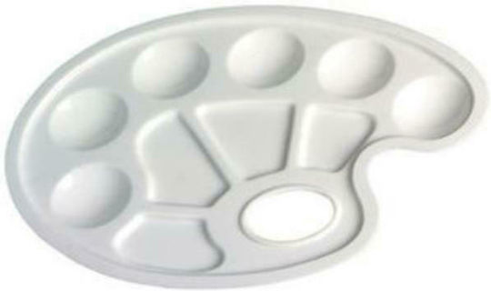 The Littlies Plastic 10-Slot Paint Palette Paint Palette 10 Positions 1pcs