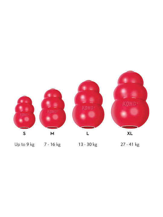 Kong Classic Dog Chewing Toy Made of Rubber XSmall 5.5cm Red 1 Piece