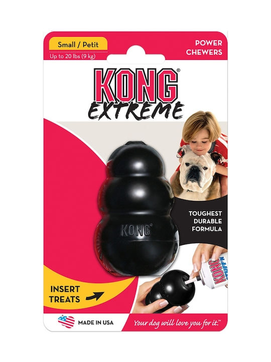 Kong Classic Dog Chewing Toy Rubber Small 7.5cm Black 1pc