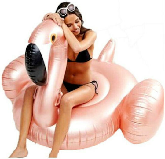 Bluewave Φουσκωτό Ride On Θαλάσσης Flamingo με Χειρολαβές Ροζ 130cm