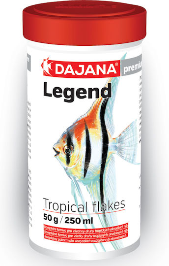 Dajana Legend Τροφή για Τροπικά Ψάρια σε Νιφάδες με Σπιρουλίνα 100ml 20γρ.