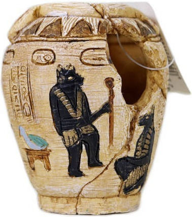 Wave Egypt Vase with Hole Διακοσμητικό Ενυδρείου Αιγυπτιακό Αγγείο με Τρύπα