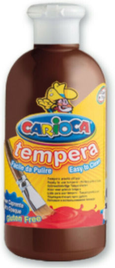 Carioca Tempera Tempera Colour Paint Bottle 500ml Brown