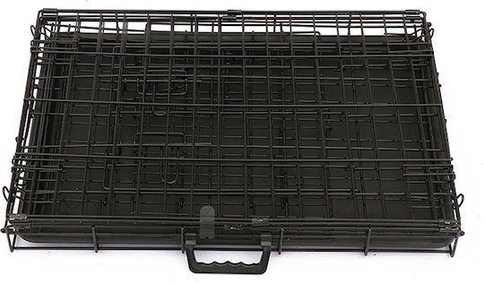 Glee Dog Wire Crate Large with 2 Doors Black 92.5x57.5x64cm
