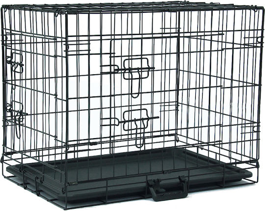 Glee Xlarge Dog Wire Crate XLarge with 2 Doors Black 107x70x77.5cm