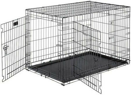 Ferplast Dog-Inn Dog Wire Crate with 2 Doors Steel Black 64.1x44.7x49.2cm