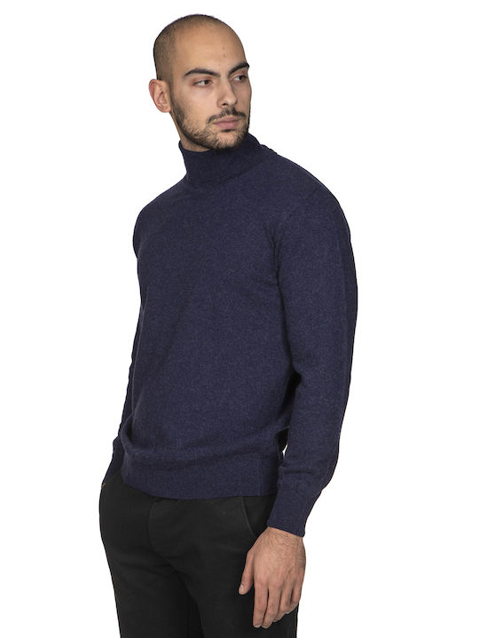 Men's All-Weather Blouse Turtleneck - dark blue 8961Z