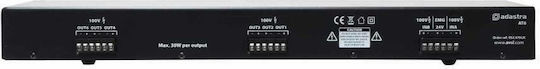 Adastra AT6 Integrated Commercial Amplifier 6 Zone 30W/100V Black
