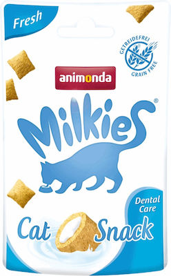 Animonda Milkies Cat Crunchy Fresh Dental Snack Treats with Salmon for Adult Cats 30gr