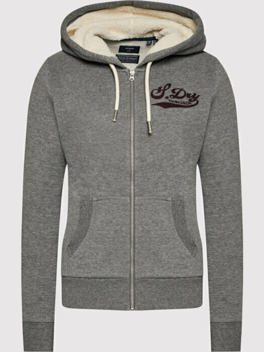 Pride In Craft Women's Sweatshirt Jacket Hooded Gray