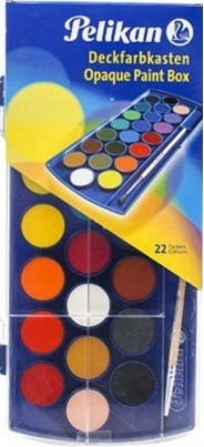 Pelikan Opaque Paint Box Watercolour Multicolour with Brush