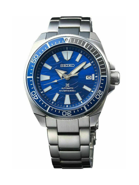 Seiko Prospex Save The Ocean Men's Watch 43.8mm Automatic with Silver Metal Bracelet