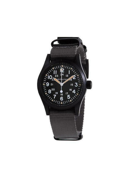 Hamilton Khaki Field Mechanical Ceas Baterie cu Gri