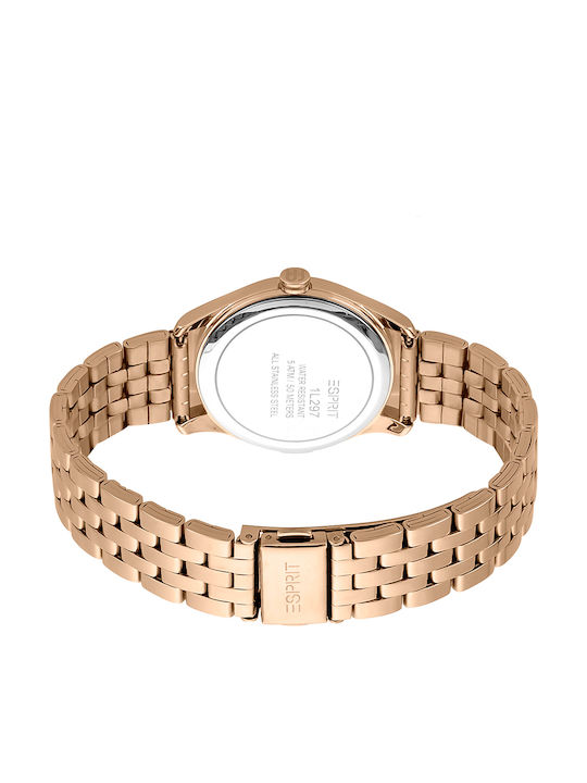 Esprit Women's Watch with Pink Gold Metal Bracelet