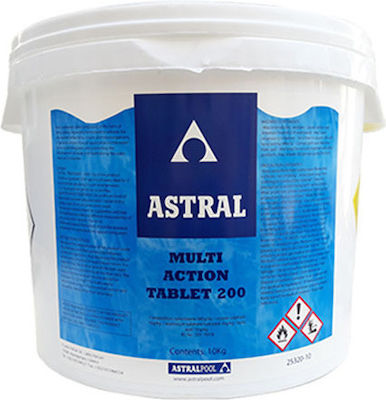 Astral Pool Multi-Action Pool Multi-Tablet Πολυταμπλέτα Πισίνας 25kg 25kg