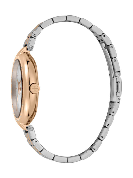 Esprit Damen Uhr Chronograph mit Metallarmband