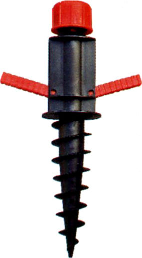 Hupa Umbrella Base Screwed Plastic 25-32mm Red