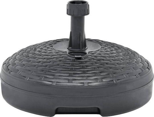 vidaXL Βάση Ομπρέλας Νερού-Άμμου Πλαστική 19-33mm 20lt Στρογγυλή Γκρι