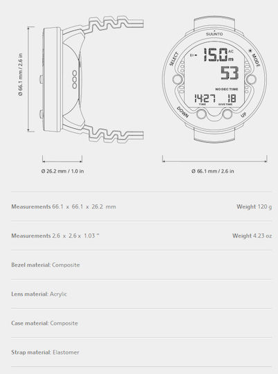 Suunto Diving Watch Zoop Novo Blue