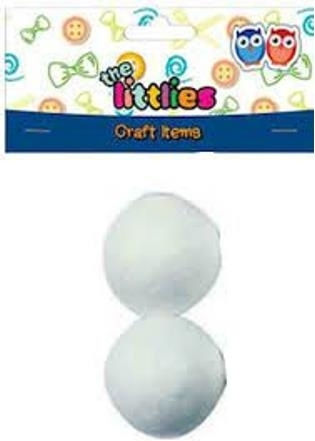 Luna Ball Crafting from Styrofoam 2pcs